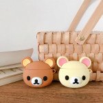 Wholesale Cute Design Cartoon Silicone Cover Skin for Airpod (1 / 2) Charging Case (Beige Bear)